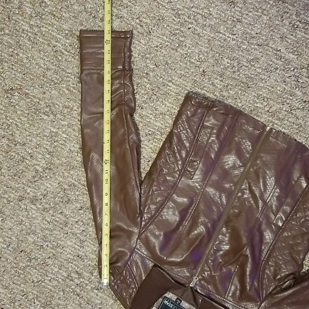 Brown plether zipper jacket - Picture 6 of 7